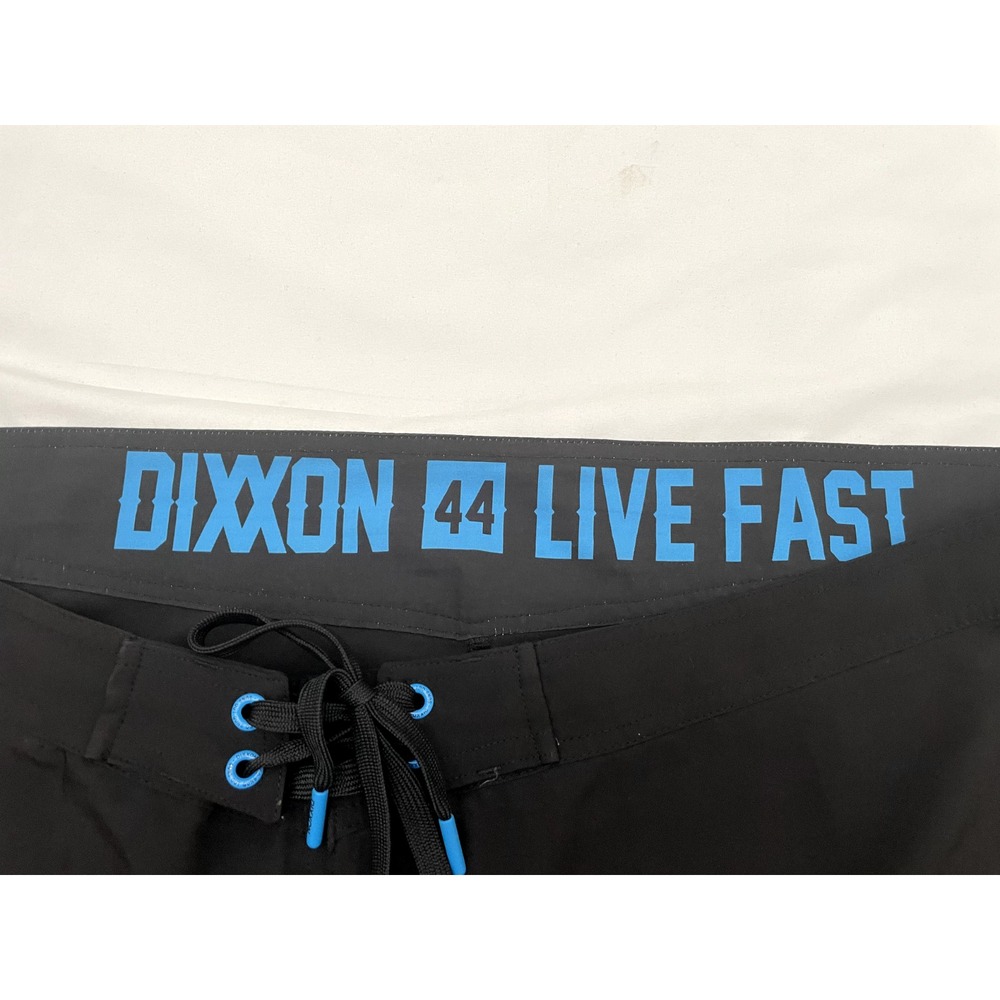 DIXXON Flannel Co. Live Fast Board Shorts Men's 44 Black‎ 9" Surfing Swim Trunks - Picture 3 of 9